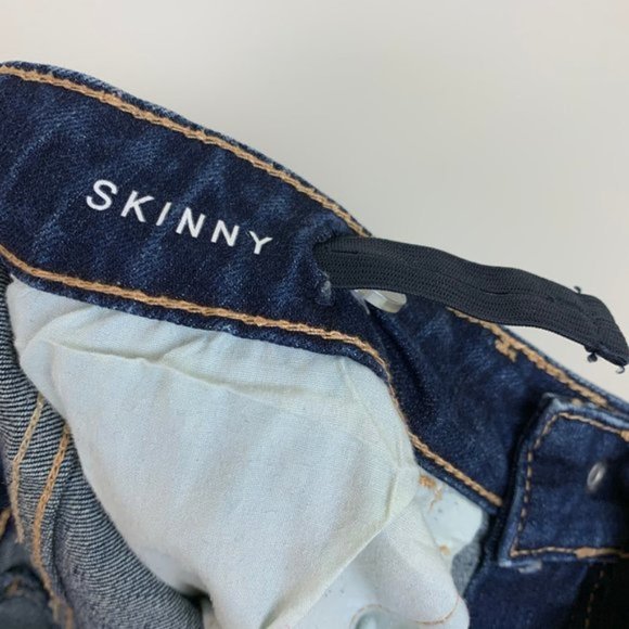 Aeropostale PS Dark Wash Distressed Skinny Jeans Girls Size 10 - Picture 5 of 7